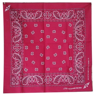 Bandana ผ้าเช็ดหน้าวินเทจ ผ้าโพกหัว cotton 100% โพกศรีษะ เนื้อผ้านิ่ม ผูกผมได้