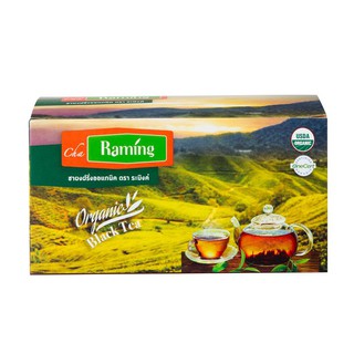 ชาดำออแกนิค (กล่อง15ซอง) ตราระมิงค์ Organic Black Tea (Box 15 sachets) Raming Brand