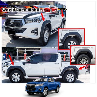 คิ้วล้อ ทรงเรียบ 6 นิ้ว TRD Sportivo หมุด Off Road ใส่ตัวยกสูง โตโยต้า ไฮลัค รีโว้ ล็อคโค Hilux Revo Rocco Toyota