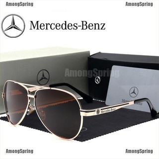 แว่นตากันแดด กรอบโลหะ สไตล์วินเทจ สําหรับ Mercedes