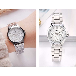 นาฬิกา Casio รุ่น LTP-V300D-7A นาฬิกาผู้หญิง สายแสตนเลส หน้าปัดสีขาว สวยหรู - ของแท้ 100% รับประกันสินค้า 1 ปีเต็ม