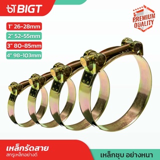 โค้ดพิเศษ PXGTB8!! เข็มขัดรัดท่อ (1/2/3/4)เหล็กชุบ กิ๊บรัดสายยาง เข็มขัดรัดท่อ เหล็กรัดสายแหวนรัดสาย แหวนรัดท่อ