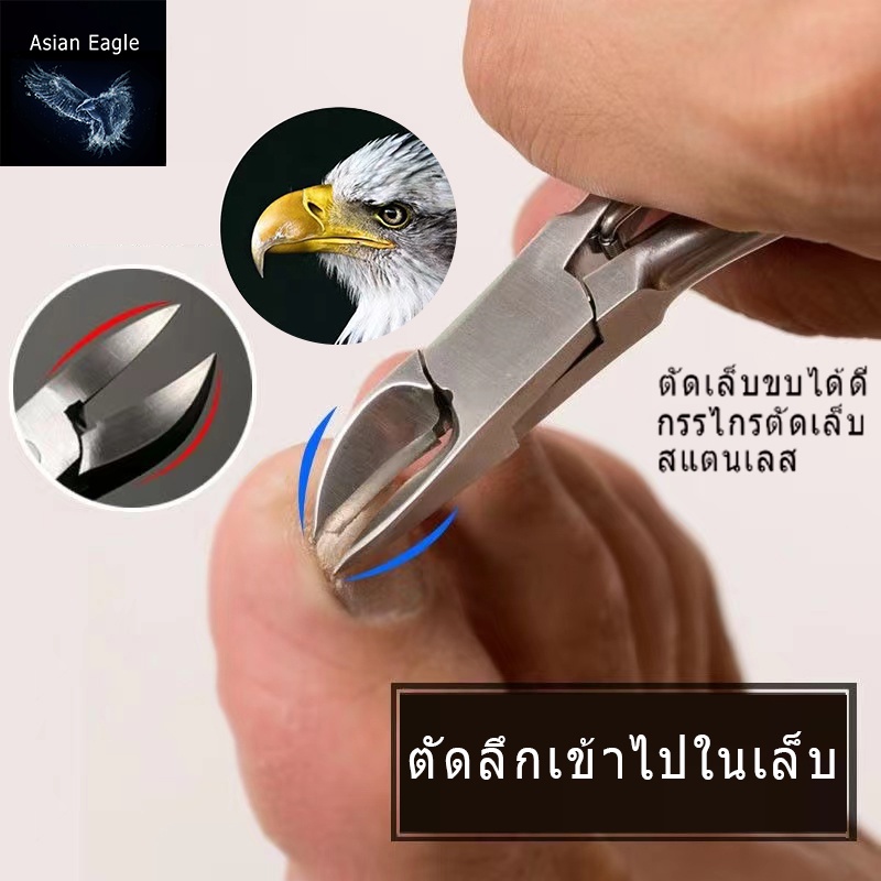 ทนทานกรรไกรสแตนเลสตัดเล็บขบ กรรไกรตัดเล็บขบ กรรไกรตัดเล็บปากเหยี่ยว