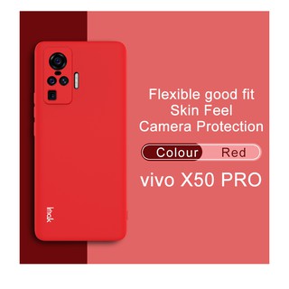 Imak เคสซิลิโคนนุ่ม แบบบาง สีพื้น สำหรับ Vivo X50 Pro 5G