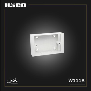 HACO T&amp;J กล่องแบบลอยสำหรับหน้ากาก 1,2,3 ช่อง ขนาด 2x4