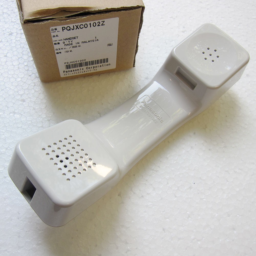 หูโทรศัพท์สีขาว สำหรับ Panasonic KX-T2378MXW T2375MXW KX-TS208W TS108W TS105W Handset Part อะไหล่แท้