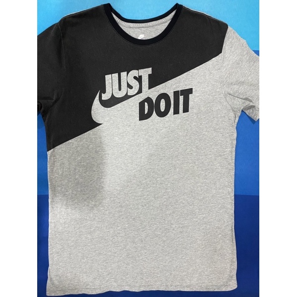 (พร้อมส่ง ของแท้) เสื้อยืดคอกลมไนกี้ Nike Just Do It สีเทาดำ