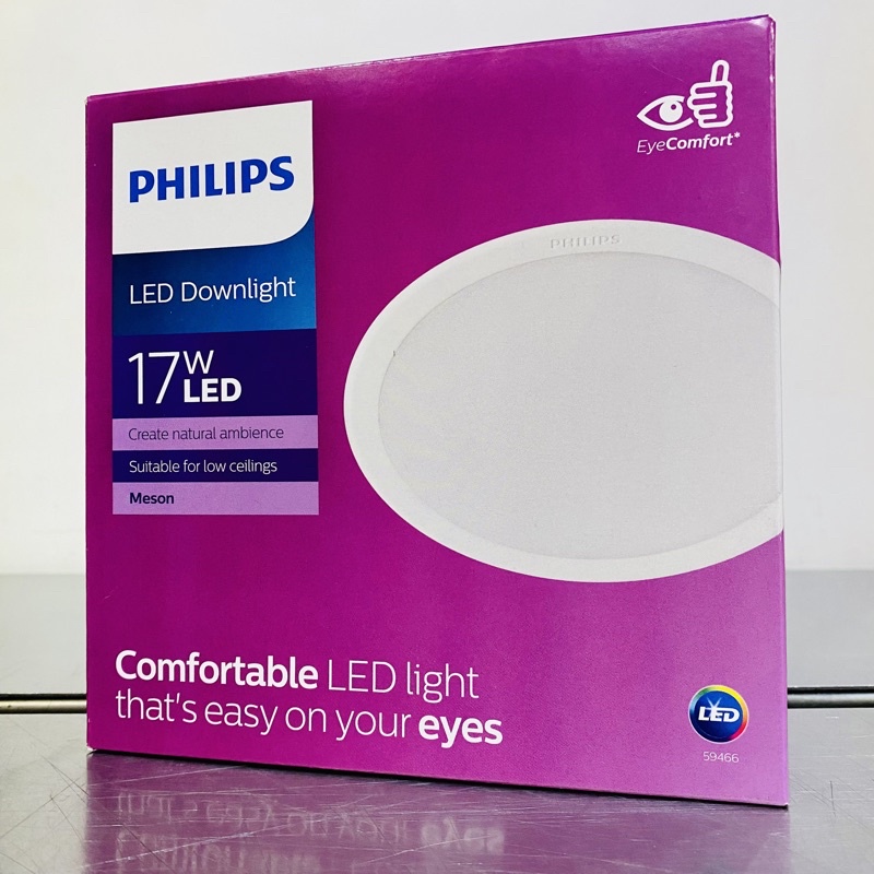 PHILIPS ดาวน์ไลท์ฝังฝ้า ขนาด 6” Panel led 17W รุ่น Meson 59466