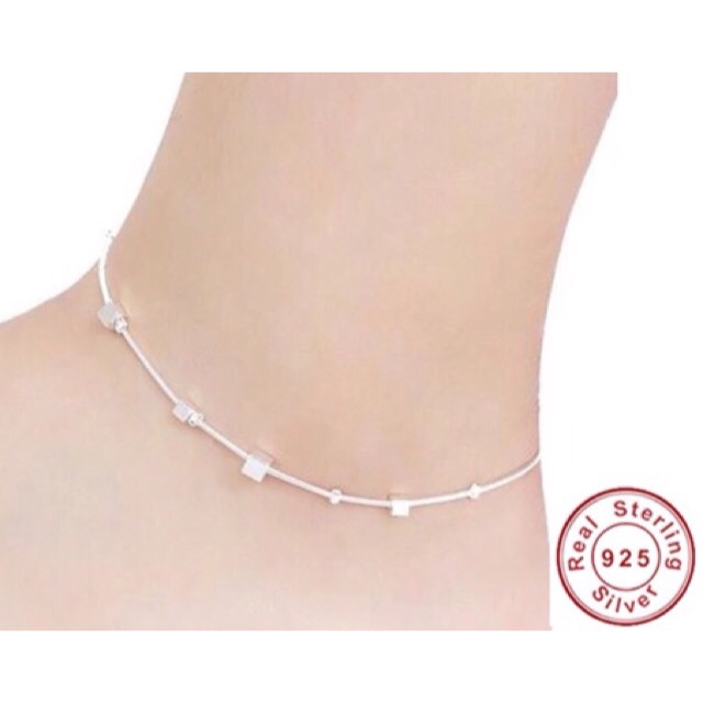 สร้อยข้อเท้าเงินแท้ 925 SA46