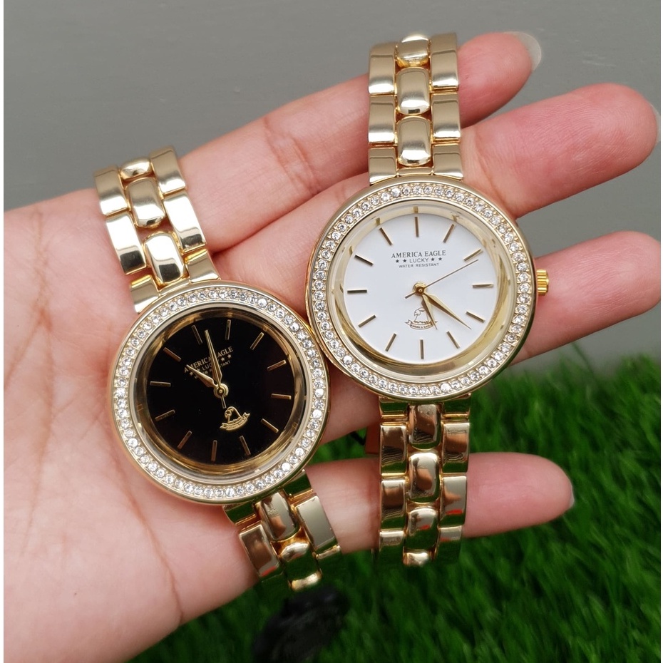 นาฬิกาข้อมือหญิง แบรนด์แท้ American Eagle  แบบตัดข้อตามขนาดข้อมือ ( พร้อมกล่อง )