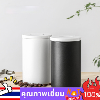 MS โถเก็บเมล็ดกาแฟ สเตนเลส coffee bin ขนาด 400 ml