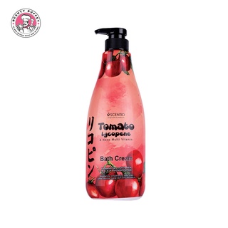 SCENTIO TOMATO LYCOPENE&amp;NANO MULTI VITAMIN BATH CREAM-เซนทิโอโทเมโท ไลโคปีน ครีมอาบน้ำ