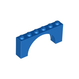 [1210] ชิ้นส่วนเลโก้ Lego Part Arch 1 x 6 x 2 - Medium Thick Top without Reinforced Underside (15254) ราคา/ชิ้น