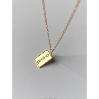 [all silver 925] hoo.stores Twinkle Stars Pendant Necklace (18k gold plated) สร้อยคอพร้อมจี้ดาวเงินแท้s925 สร้อยคอ