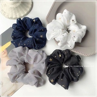 Starry sky ins hair ring headdress simple star head rope fabric large intestine ring hair rope Korean flower head girl