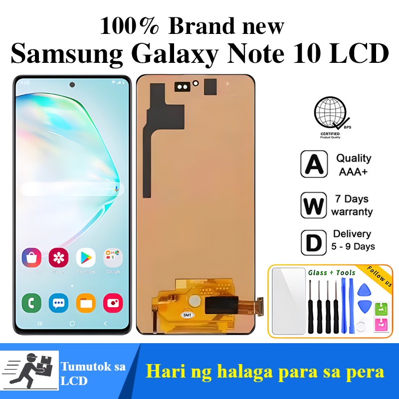 สําหรับ Samsung Galaxy หมายเหตุ 10 Lite N770 จอแสดงผล LCD Touch Screen Digitizer อะไหล่สําหรับ Samsu