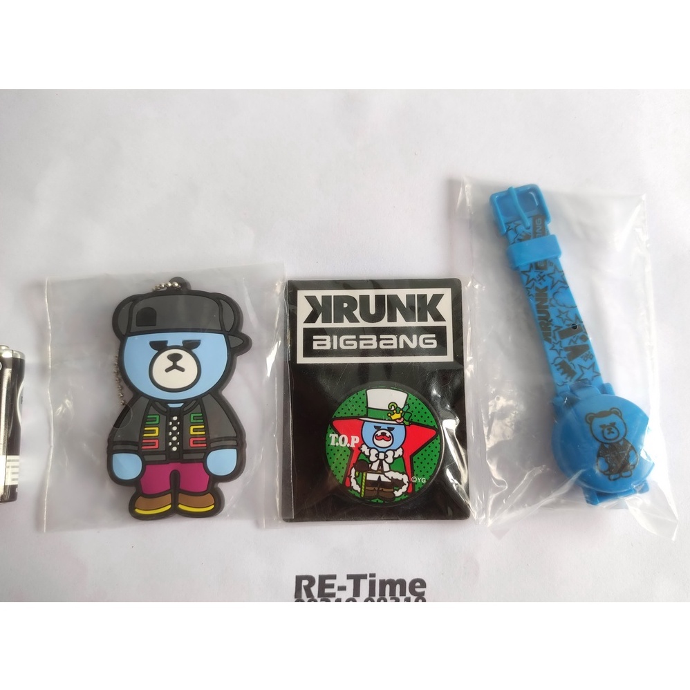 BIGBANG - KRUNK -เข็มกลัด T.O.P  นาฬิกาเด็ก V.I ซึงรี(นาฬิกาเสีย) พวงกุญแจ