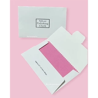 (พร้อมส่ง) Silver Polishing cloth ผ้าเช็ดทำความสะอาด เงิน จิวเวลรี่