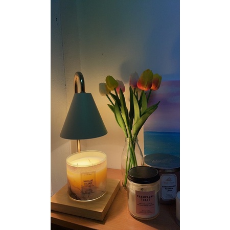 (พร้อมส่งทันที) Candle warmerโคมไฟอุ่นเทียนแบบฐานไม้แถม2หลอด รุ่นฐานไม้ ราคา ถูกที่สุด ดีลบีเคเค แกลเลอรีภาพที่ 6