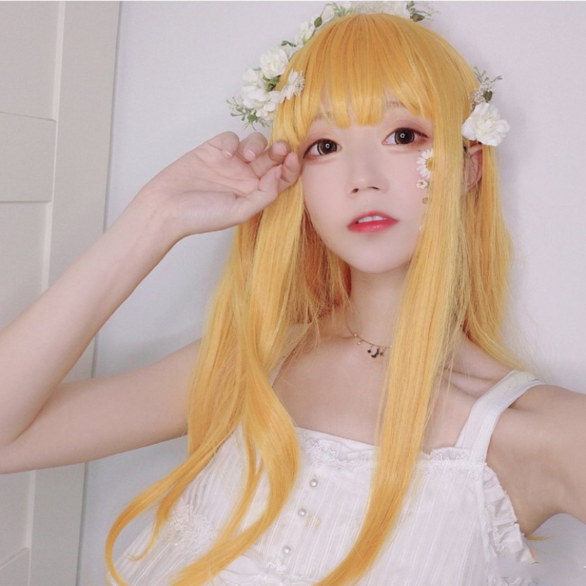 blonde yellow wig