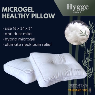 หมอน หมอนสุขภาพ ใยห่านเทียม microgel  หมอนรองรับต้นคอ Microgel neck support pillow