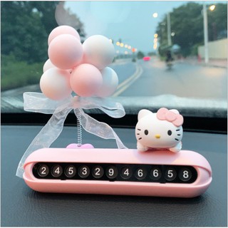 【Life-365】แผ่นป้ายทะเบียนรถชั่วคราวลาย Hello Kitty สําหรับรถยนต์