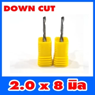 ดอกสว่าน ดอกกัด ดอกตัด ดอกซีแอนซี ดอกซีแอนซีเกรด 3A ดอก cnc ดอกcnc DOWN CUT ขี้ลง 3.175*2.0*8,12,15,17,22