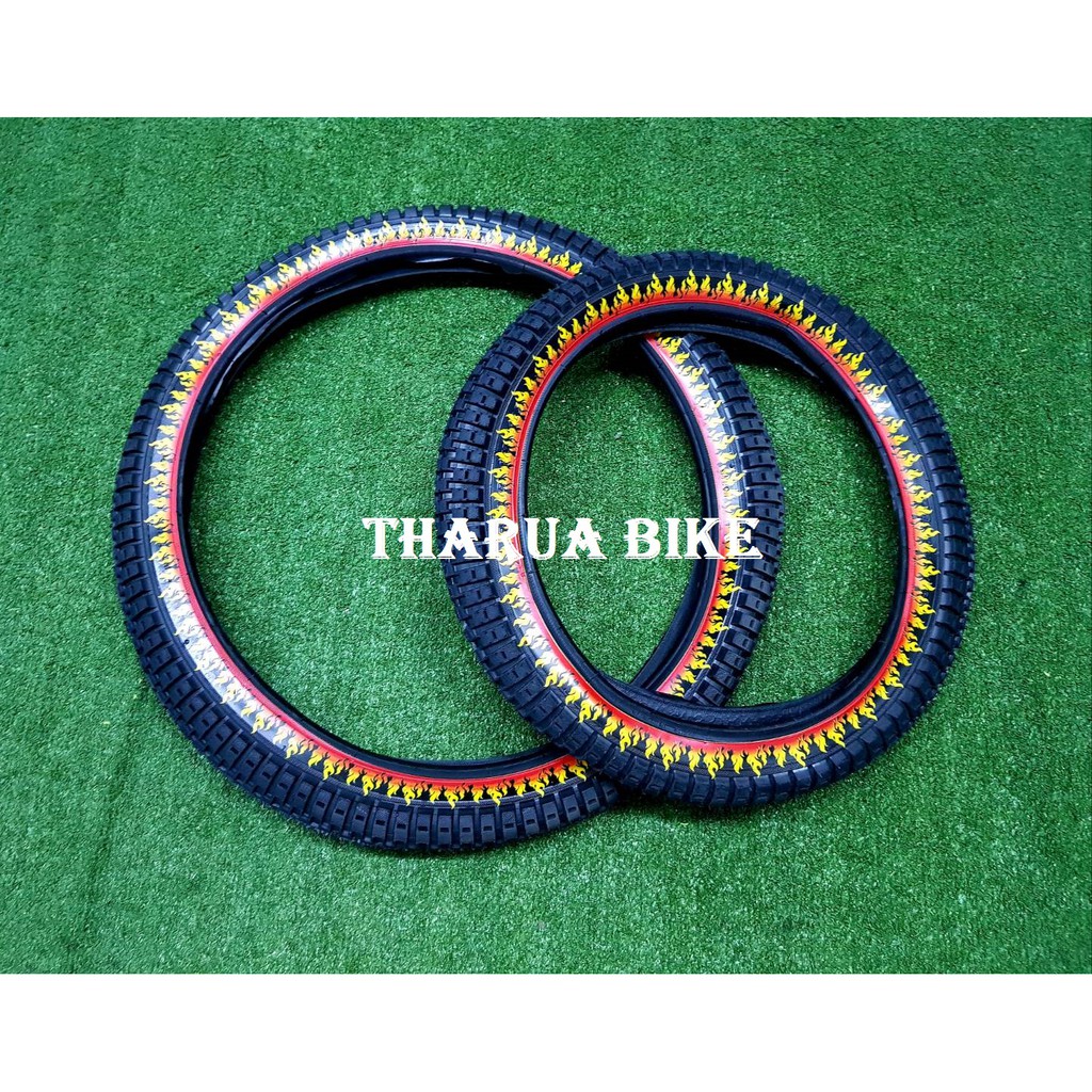 ยางนอกลายไฟ ขนาด 16นิ้ว  20 นิ้ว