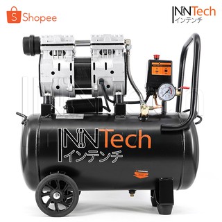 InnTech ปั้มลมออยล์ฟรี ปั้มลม 30 ลิตร ปั๊มลม OIL FREE 800W ปั้มลมไฟฟ้า เครื่องมือช่าง รุ่น 800W-30L (ถังเต็ม)