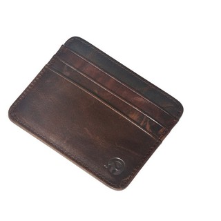 229 กระเป๋าใส่บัตรเครดิต/บัตรประจำตัวประชาชน สีน้ำตาลเข้ม Wallet and Purse-229-DARKBROWN