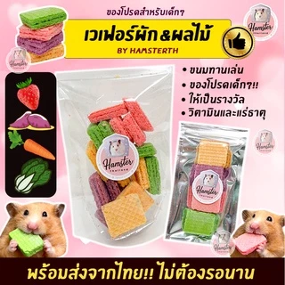 [Hamsterthailand] Furity Wafer เวเฟอร์ ขนมสำหรับสัตว์เลี้ยง แฮมสเตอร์ เม่นแคระ แฟตเทล ชูการ์