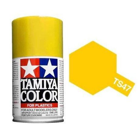TAMIYA 85047 TS-47 CHROME YELLOW (GLOSS) สีสเปรย์ทามิย่า พ่นโมเดล