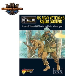 [พร้อมส่ง] WARLORD GAMES : US Army Veterans Squad (Winter) โมเดลจำลอง