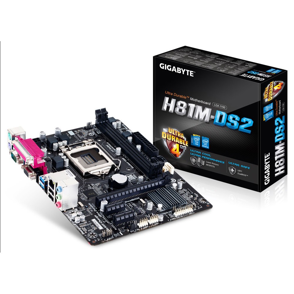 MAINBOARD  1150 GIGABYTE H81M-DS2 (รับประกัน3ปี)
