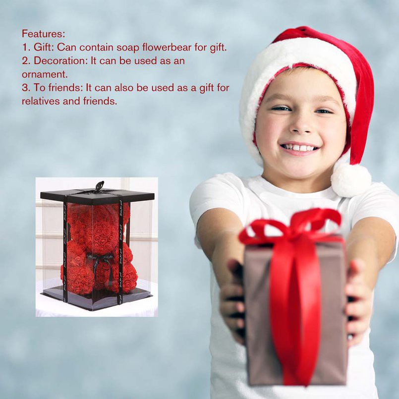 empty gift box for artificial teddy bear