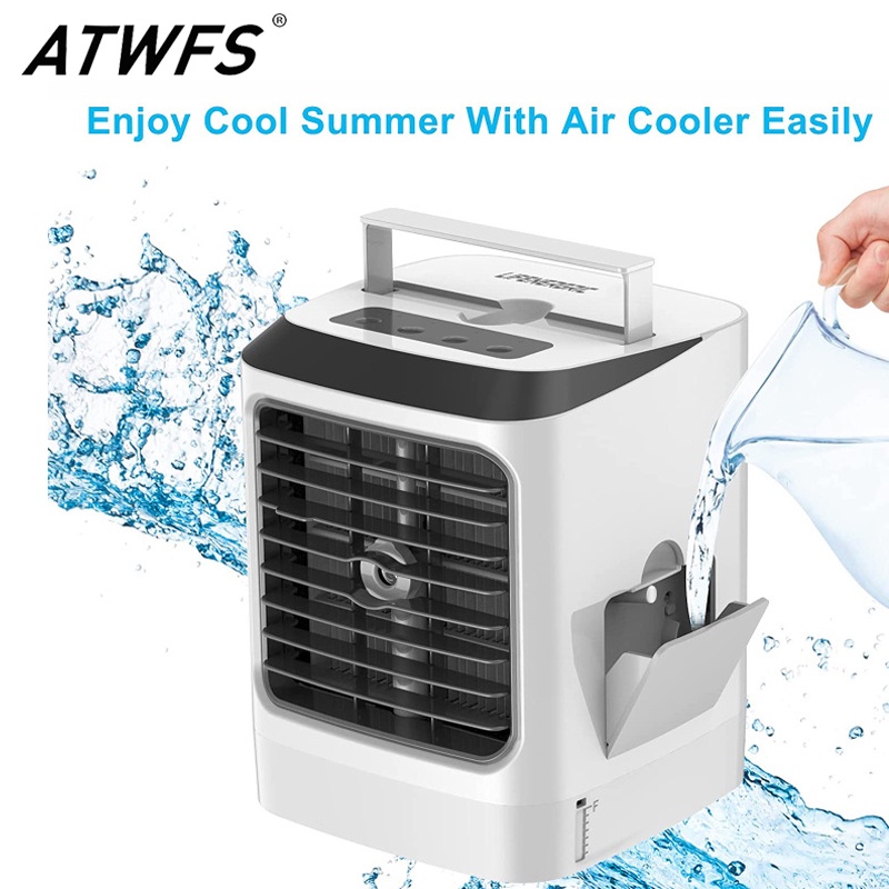 ATWFS USB Mini Refrigeration Air Conditioner Water Cooler Household Air Cooler Portable