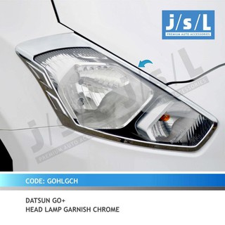 ไฟหน้าโครเมี่ยม JSL Datsun GO Garnish สําหรับรถยนต์