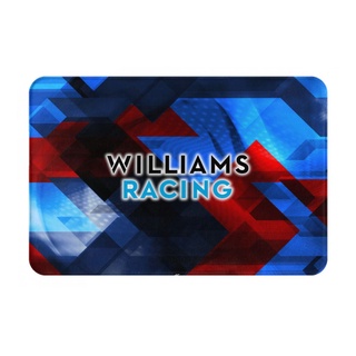 Williams Racing (2) พรมเช็ดเท้า ผ้าสักหลาด กันลื่น ดูดซับน้ํา แห้งเร็ว 16x24 นิ้ว สําหรับห้องน้ํา พร้อมส่ง