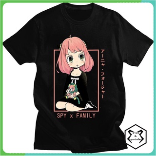 คอตต้อนคอกลมเสื้อยืดแขนสั้น พิมพ์ลายอนิเมะ Harajuku Spy X Family แฟชั่นฤดูร้อน สําหรับผู้ชาย และผู้หญิงS-5XL