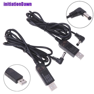 (Initiationdawn) สายเคเบิ้ลเชื่อมต่อ Usb Dc 5V To Dc 9V 12 V Step Up 2 . 1x5 5