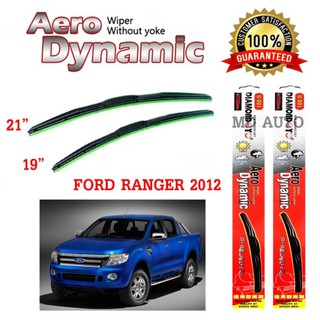 ใบปัดน้ำฝนทรง Aero Dynamic (Diamond eye) ขนาด 18" 20" นิ้ว สำหรับ FORD RANGER 2012 จำนวน 1 คู่