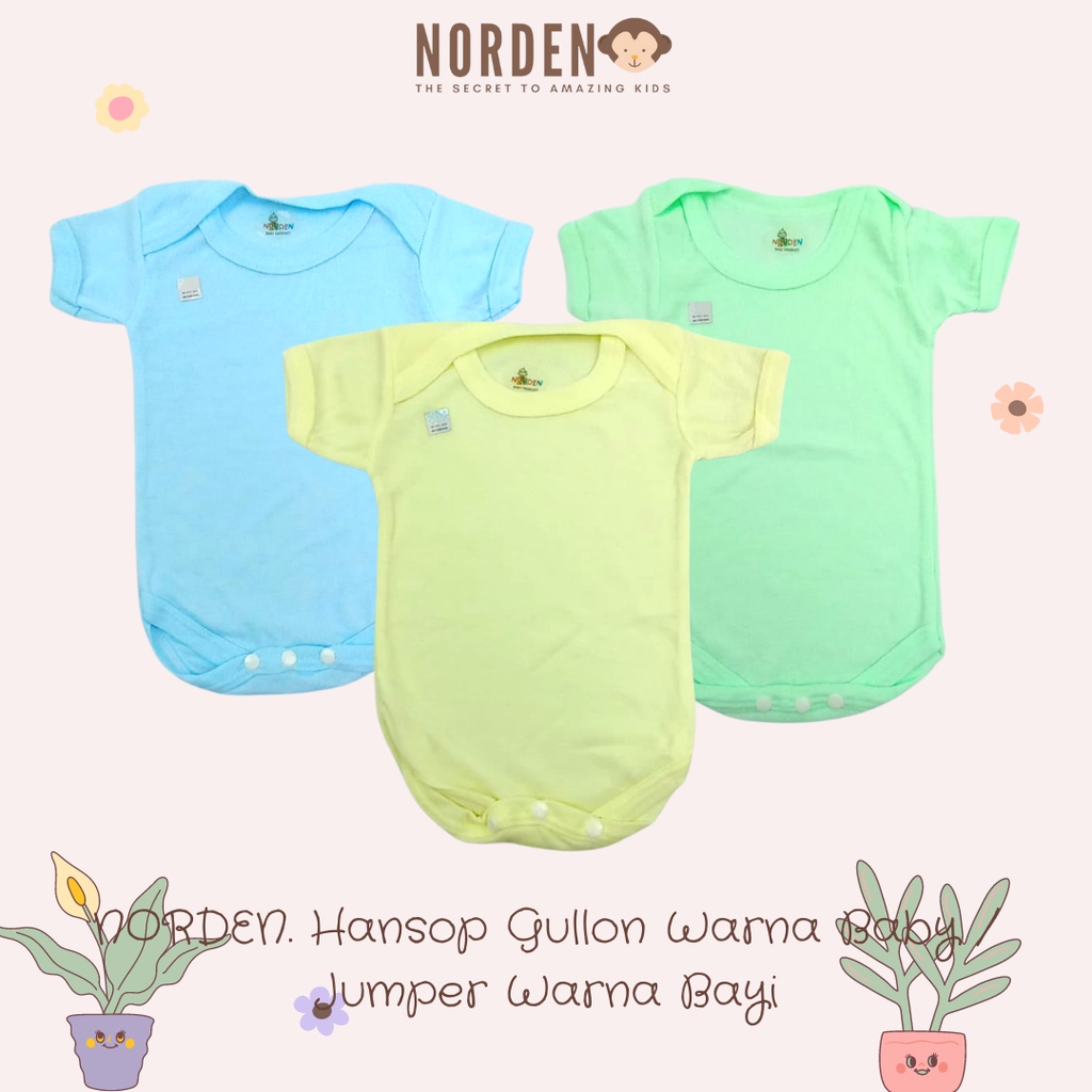 Norden Hansop Gullon/Baby Jumper Color uk. SML XL บรรจุ 3 ชิ้น