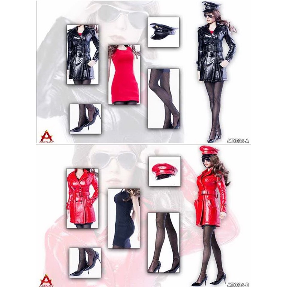 **Toysoverzone ACPLAY ATX036-A / ATX036-B 1/6 - Queen Wind Long Leather Suit