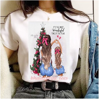 เสื้อยืดMERRY CHRISTMAS TSHIRT DESIGN FOR KID AND ADULT 80