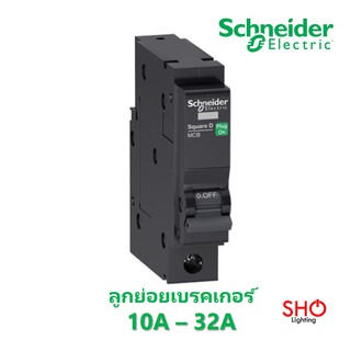 Schneider ลูกย่อย เบรคเกอร์ เซอร์กิตเบรกเกอร์ 1P 10A - 32A QOvs ชไนเดอร์ สแควร์ดี SquareD