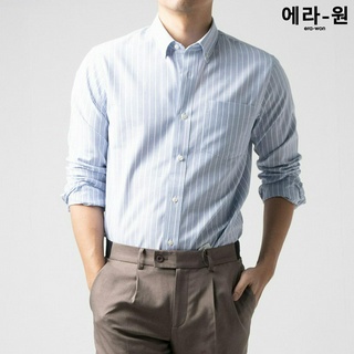 era-won Premium Quality เสื้อเชิ้ต ทรงปกติ Dress Shirt แขนยาว สี The Great North