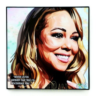 Mariah Carey มาราย แครี่ นักร้อง Singer รูปภาพ​ติด​ผนัง​ pop art​ กรอบรูป​​ ของขวัญ รูปภาพ​ ของแต่งบ้าน