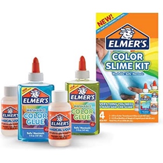 Elmer’s color slime kit สีฟ้า/เขียว ชุดทำสไลม์ elmer’s