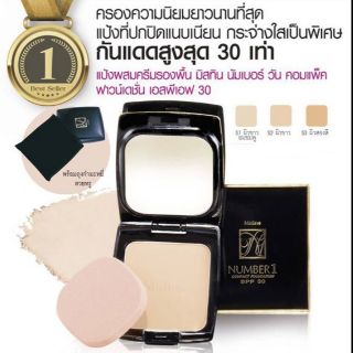 เก็บเงินปลายทางได้คะ แป้งมิสทิน นัมเบอร์วัน Mistine Number One Compact Foudation/Ivory Pearl Super Powder SPF30