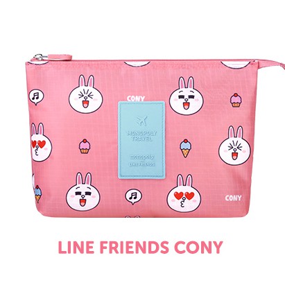 Line Friends Mesh Pouch L กระเป๋าเอนกประสงค์ ลิขสิทธิ์แท้ พร้อมส่ง